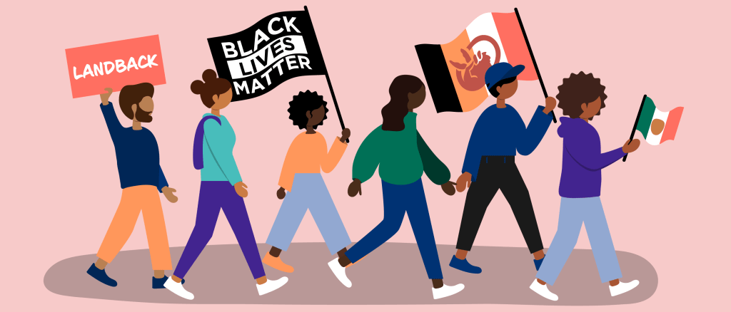 Illustration of people with different ethnicities and races